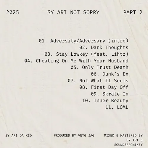 Sy Ari Not Sorry 2